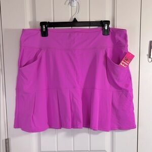 Lilly Pulitzer Luxletic Bessie Skort UPF50 Orchid Oasis Size XL NWT